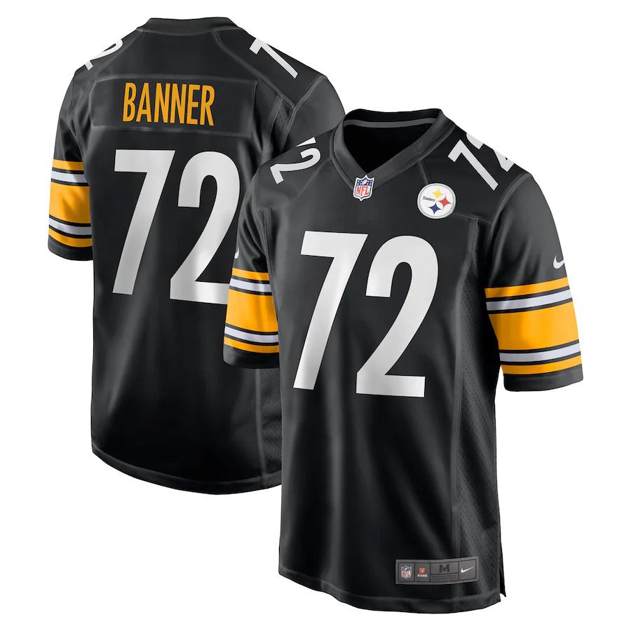 Men Pittsburgh Steelers #72 Zach Banner Nike Black Game NFL Jersey->pittsburgh steelers->NFL Jersey
